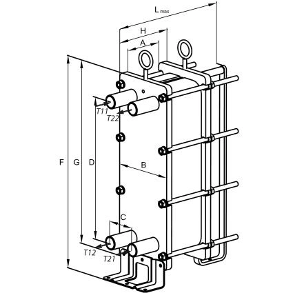 Характеристики теплообменника Danfoss XG 30