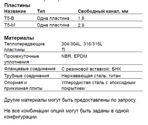 Теплообменник T5-MFG, T5-BFG